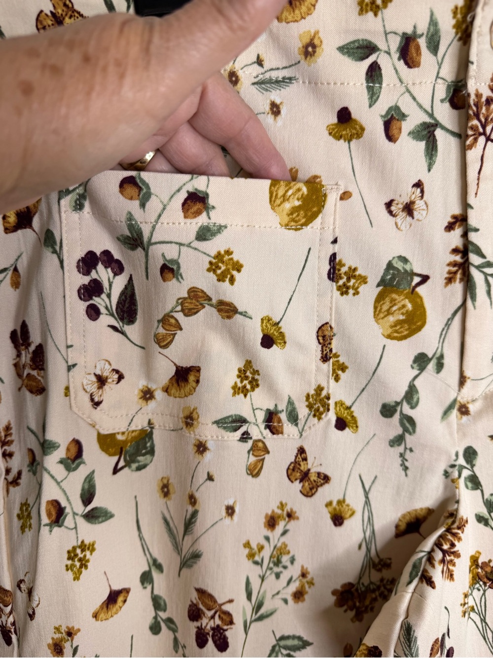 Jules & Leopold Fall Print Crop Pants - Picture 4 of 7